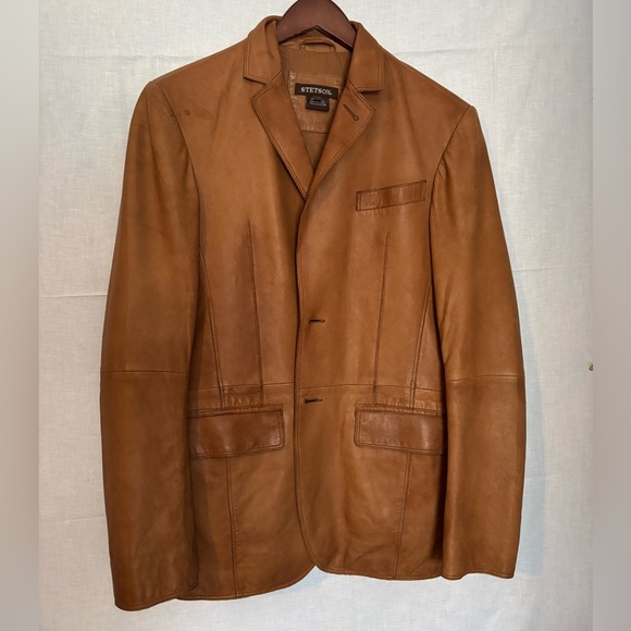 Stetson Leather Jacket Women’s Size Small Tan - Picture 12 of 12